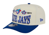 Men's Toronto Blue Jays New Era Cream/Royal Tri-Hit 9FIFTY A-Frame Adjustable Hat