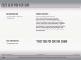 2026 Leafs Metal Pop Century Hobby Box - 6 Cards Per Box