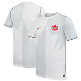 Youth Nike Red Canada Soccer 2026 Away White Stadium Replica Jersey