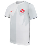 Youth Nike Red Canada Soccer 2026 Away White Stadium Replica Jersey