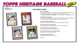 2026 Topps Heritage Baseball Mega Box 17 Packs Per Box, 8 Cards Per Pack