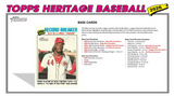 2026 Topps Heritage Baseball Blaster Box 8 Packs Per Box, 8 Cards Per Pack
