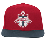 Youth Toronto FC Mitchell & Ness Two-Tone Flat Brim Adjustable SnapBack Hat