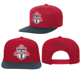Youth Toronto FC Mitchell & Ness Two-Tone Flat Brim Adjustable SnapBack Hat