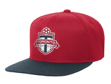Youth Toronto FC Mitchell & Ness Two-Tone Flat Brim Adjustable SnapBack Hat