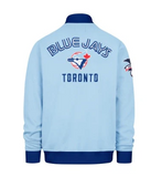 Men's '47 Brand MLB Toronto Blue Jays Relief Pitcher Pique Full Zip Track Jacket - Powder Blue