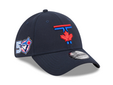 Men's Toronto Blue Jays New Era Navy City Connect 39THIRTY Flex Hat - 50th Logo Side Patch