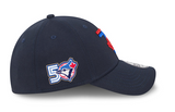 Men's Toronto Blue Jays New Era Navy City Connect 39THIRTY Flex Hat - 50th Logo Side Patch
