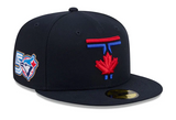 Men's Toronto Blue Jays New Era Navy 50th Anniversary Logo City Connect 59FIFTY Fitted Hat