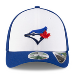 Men's Toronto Blue Jays New Era Alt 3 Royal White 39THIRTY M-Crown Flex Hat - 50th Logo Side Patch