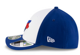 Men's Toronto Blue Jays New Era Alt 3 Royal White 39THIRTY M-Crown Flex Hat - 50th Logo Side Patch