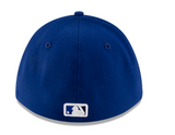 Men's Toronto Blue Jays New Era Alt 3 Royal White 39THIRTY M-Crown Flex Hat - 50th Logo Side Patch