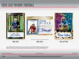 2026 Leaf Paydirt Football Hobby Box 15 Cards Per Box
