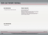 2026 Leaf Paydirt Football Hobby Box 15 Cards Per Box
