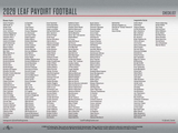 2026 Leaf Paydirt Football Hobby Box 15 Cards Per Box
