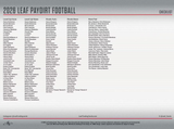 2026 Leaf Paydirt Football Hobby Box 15 Cards Per Box