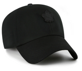 Men's Toronto Maple Leafs Black Contemporary Micro Logo Clean up Adjustable Hat