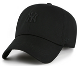 Men's New York Yankees Black Contemporary Micro Logo Clean up Adjustable Hat