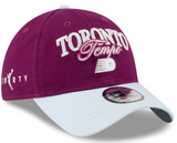 Men's New Era Bordeaux/Hydrogen Blue Toronto Tempo Tip-Off Casual Classic Adjustable Hat