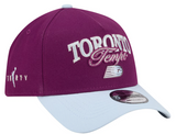 Men's New Era Bordeaux/Hydrogen Blue Toronto Tempo Tip-Off A-Frame 9FORTY Adjustable Hat
