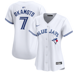 Women's Kazuma Okamoto Toronto Blue Jays Nike Home White Jersey