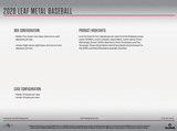 2026 Leaf Metal Baseball Hobby Box 9 Cards Per Box