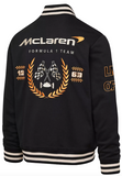 Men's McLaren F1 Team Auto Racing Car Men's Varsity Jacket - Black