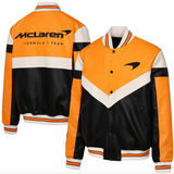 Men's McLaren F1 Team Auto Racing Car Men's Turbo Charged Faux Leather Jacket