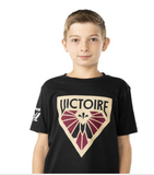 Youth Montreal Victoire PWHL Hockey Bauer Black Core Graphics T Shirt