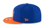 Men's New York Knicks NBA New Era Royal Blue/Orange 9Fifty Two Tone Snapback Hat