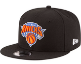 Men's New Era Black New York Knicks Official Team Color 9FIFTY Snapback Hat