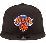 Men's New Era Black New York Knicks Official Team Color 9FIFTY Snapback Hat
