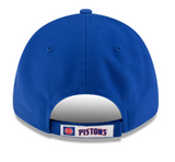 Men's Detroit Pistons NBA New Era Men's Royal 9Forty The League Adjustable Hat