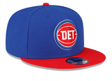 Men's Detroit Pistons NBA New Era Royal Blue/Red 9Fifty Two Tone Snapback Hat