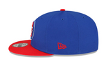 Men's Detroit Pistons NBA New Era Royal Blue/Red 9Fifty Two Tone Snapback Hat