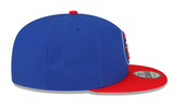 Men's Detroit Pistons NBA New Era Royal Blue/Red 9Fifty Two Tone Snapback Hat