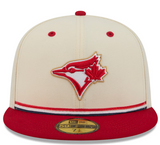 Men's Toronto Blue Jays New Era USA 250 Fourth of July 59FIFTY Fitted Hat - Cream/Red