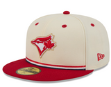 Men's Toronto Blue Jays New Era USA 250 Fourth of July 59FIFTY Fitted Hat - Cream/Red