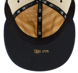 Men's New York Yankees New Era USA 250 Fourth of July 59FIFTY Fitted Hat - Cream/Navy