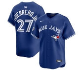 Men's Toronto Blue Jays Nike Royal Blue Alternate 50th Logo Limited Baseball Jersey - Vladimir Guerrero Jr.
