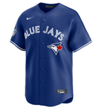 Men's Toronto Blue Jays Nike Royal Blue Alternate 50th Logo Limited Baseball Jersey - Vladimir Guerrero Jr.
