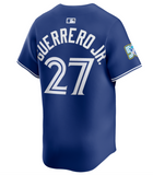 Men's Toronto Blue Jays Nike Royal Blue Alternate 50th Logo Limited Baseball Jersey - Vladimir Guerrero Jr.