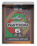 2026 Leaf Baseball Nation Hobby Box 6 Packs Per Box, 4 Cards Per Pack