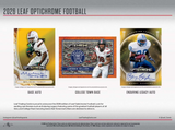 2026 Leaf Optichrome Football Hobby Box 8 Cards Per Box