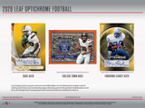 2026 Leaf Optichrome Football Hobby Jumbo Box 15 Cards Per Box