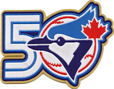 2026 Toronto Blue Jays 50th Team Anniversary Logo Clothing Jersey Woven Patch
