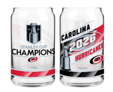 Carolina Hurricanes 2026 Stanley Cup Champions Two-Piece 16oz. Can Glass Set
