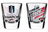 Carolina Hurricanes 2026 Stanley Cup Champions Two-Piece 2oz. Shot Glass Set