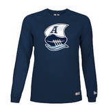 2026 Toronto Argonauts CFL Football New Era Rutted Sideline Long Sleeves T Shirt  - Navy Blue
