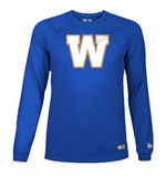 2026 Winnipeg Blue Bombers CFL Football New Era Rutted Sideline Long Sleeves T Shirt  - Royal Blue